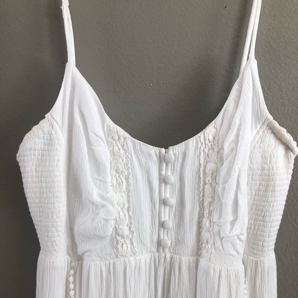 White maxi motherhood maternity dress